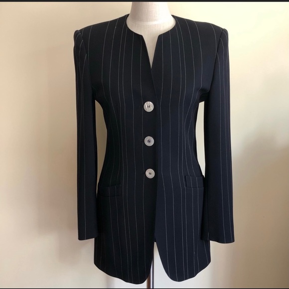 Escada striped skirt suit - Picture 2 of 8